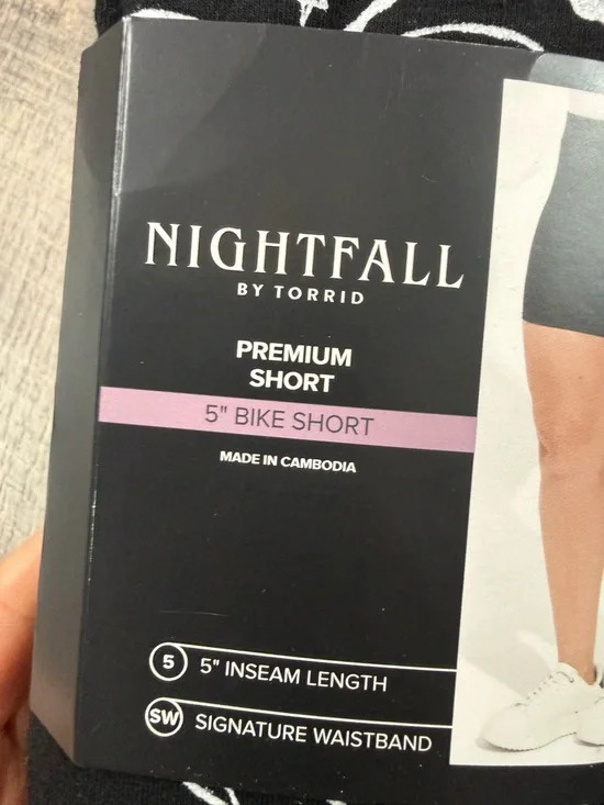 Torrid Black Snake Bike Shorts - Picture 2 of 5